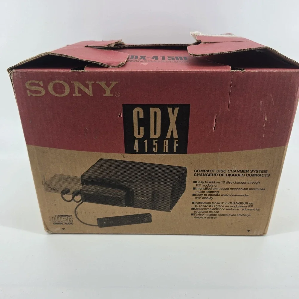 Sony CDX-415RF 10 Disc CD Changer w/ Controller Open Box New Never Used OEM